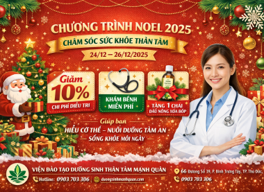 CHƯƠNG TRÌNH NOEL 2025 – CHĂM SÓC SỨC KHỎE THÂN TÂM TRỌN VẸN